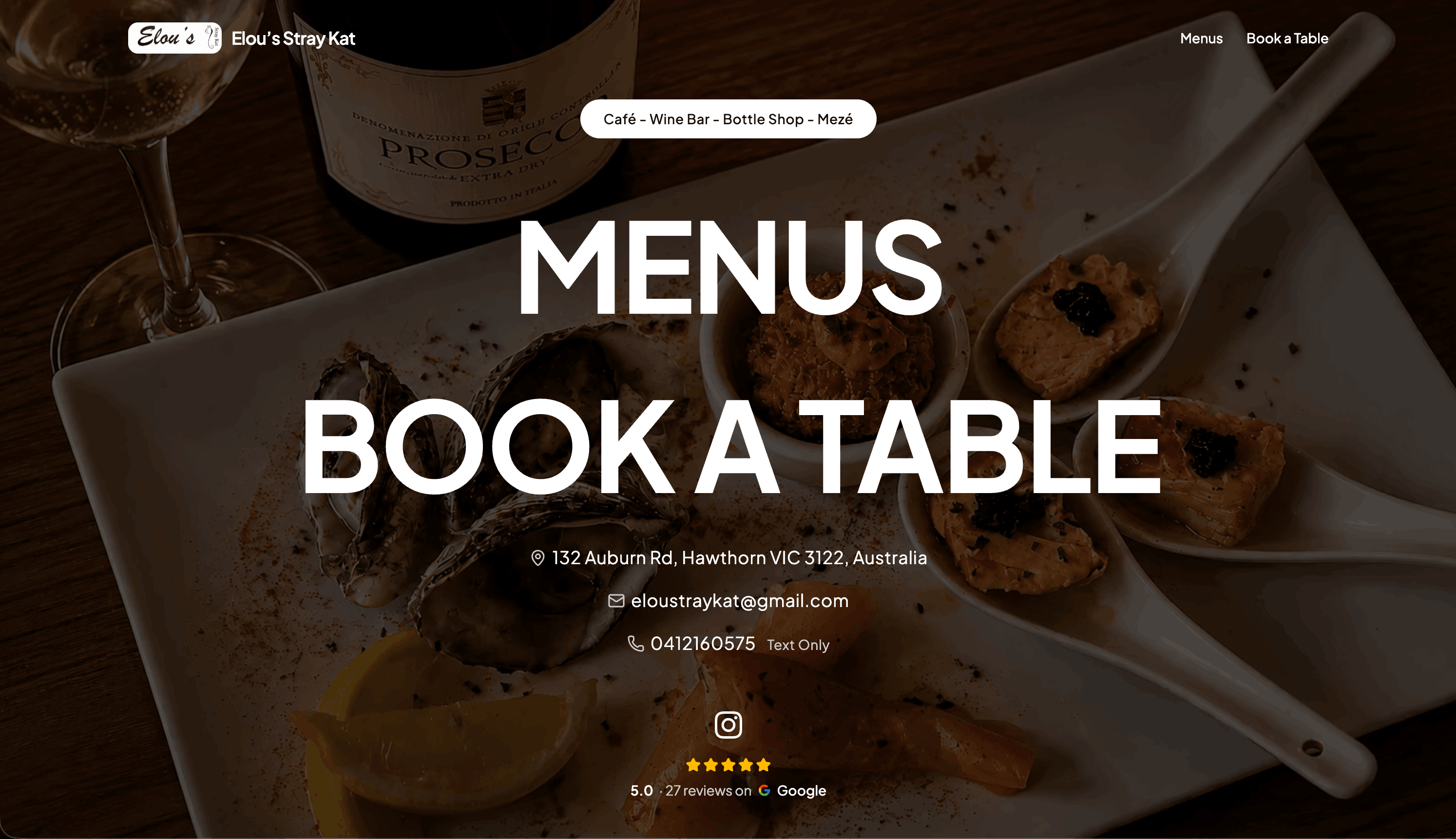 The Elous Stray Kat website, built with FastPage